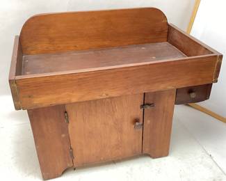 VTG. SALESMAN SAMPLE DRY SINK CABINET
