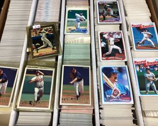ASSORTED BASEBALL, FOOTBALL CARDS, 1980s-1990s, TOPPS, DONRUSS, UPPER DECK, BRET SABERHAGAN, WADE BOGGS, JOHN ELWAY