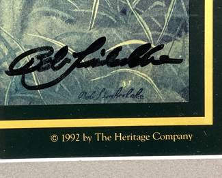 SIGNED BOB TIMBERLAKE VELVET FACES PRINT