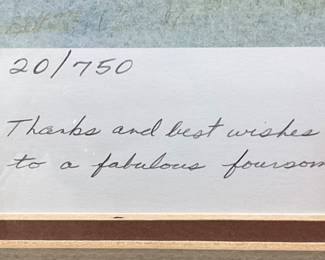 PERRY WEIR SIGNED PRINT, #20/750,