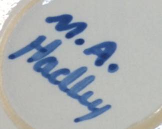 VTG. M.A. HADLEY FARM HOUSE POTTERY DISH SET,  77 PIECE