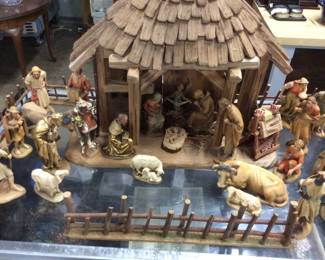 ANRI ITALIAN CRÈCHE WITH FIGURES NATIVITY SCENE