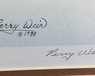 PERRY WEIR SIGNED PRINT, #20/750,