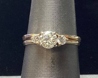 14kt Yellow Gold Diamond Wedding Band