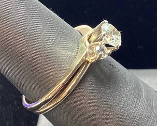 14kt Yellow Gold Diamond Wedding Band