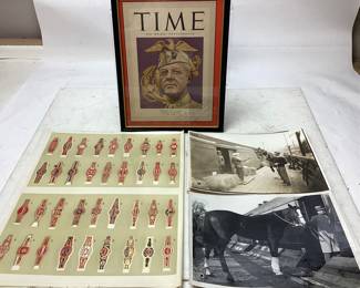 ASSORTED COLLECTIBLES, 1950 FRAMED TIME 