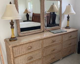 Wicker Dresser