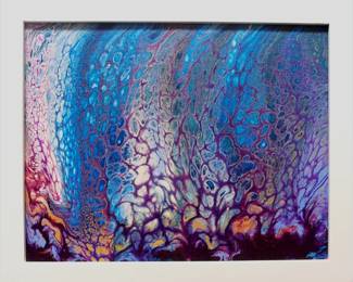 Reena Vadehra Feathers AcrylicPaint 11.5x9.5 $250