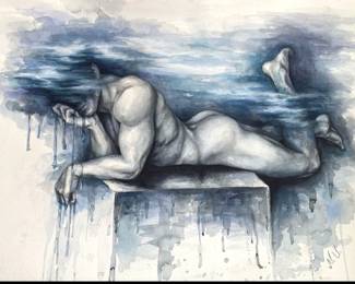 NinaUtruga ISeeYou Watercolor 23x30 $1000