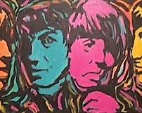 RosemaryGallick TheBeatles Acrylic 24x12 $185