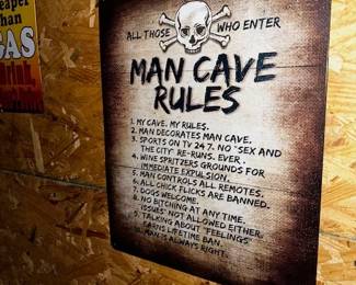 METAL SIGN MAN CAVE