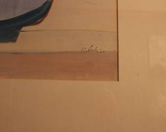 Signature on watercolor