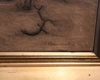 Signed John Olson Hammerstad (1842 - 1925), active/lived in Illinois