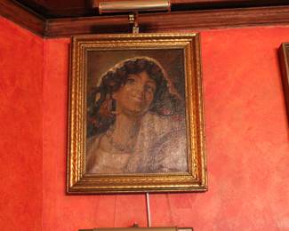 Framed oil on canvas