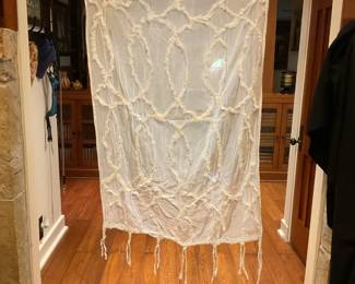 four white curtains 70x41 