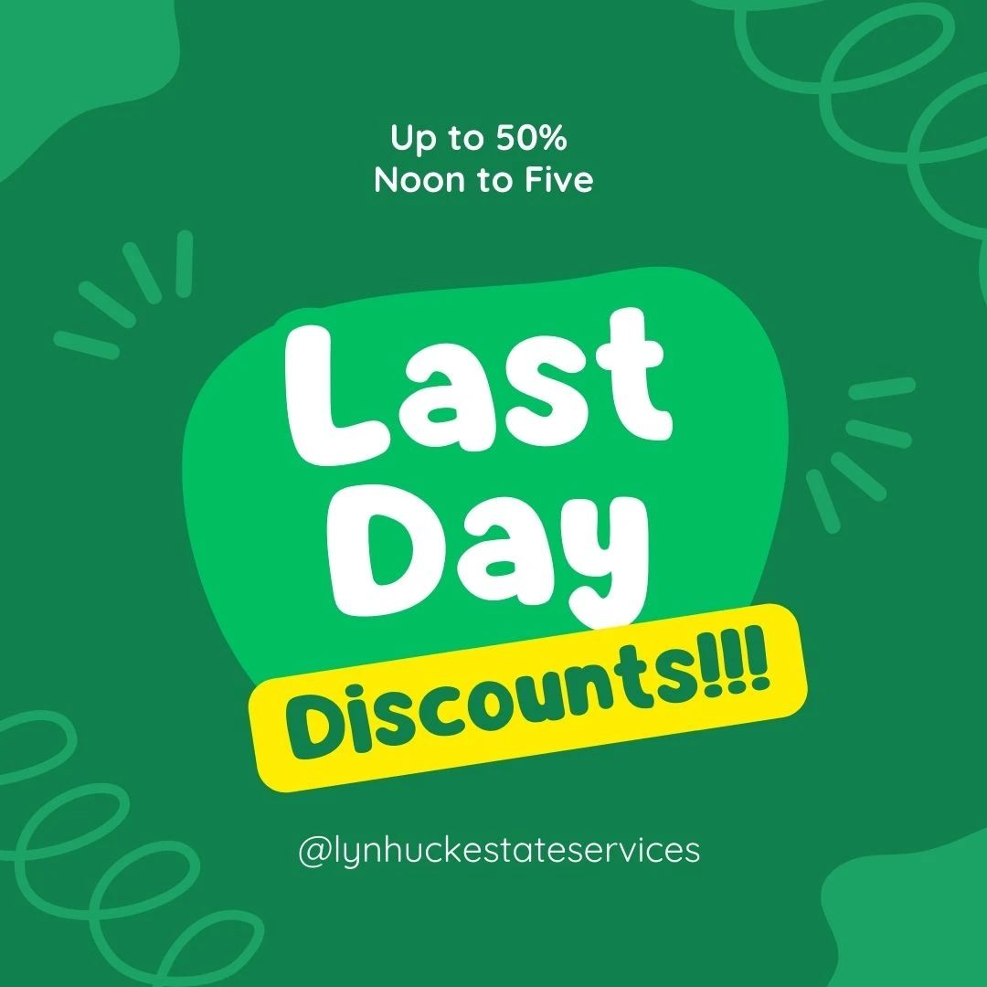 Items are discounted up to 50%