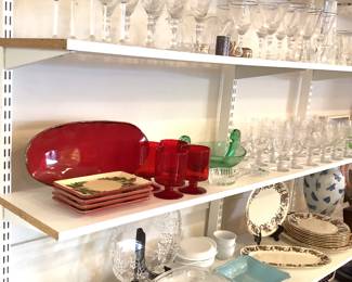 Silver-rimmed Stemware, Holiday Serving