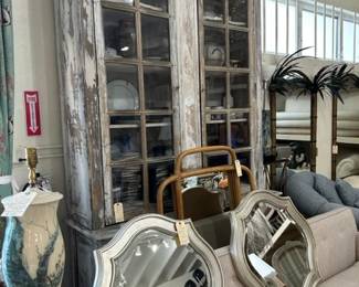 antique style tall cabinet