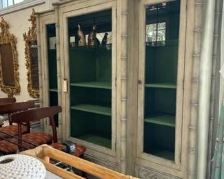 faux bamboo cabinet