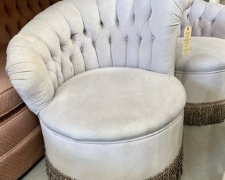 tufted slipper chairs