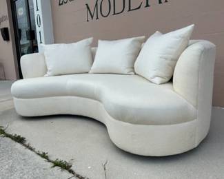 curved sofa