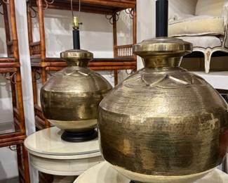 hammered metal lamps