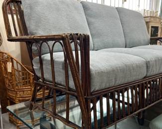 vintage reed sofa