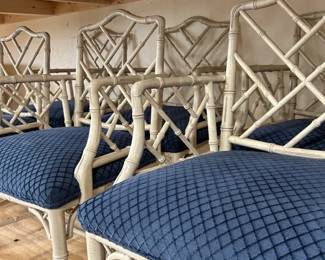 faux bamboo Chippendale chairs