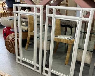 rattan mirrors