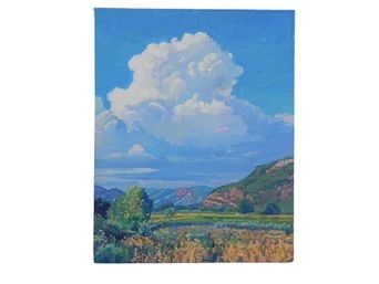 Modern Impressionist Original Landscape Oil Painting - Heavy Impasto - 28 X 22 - Unsigned