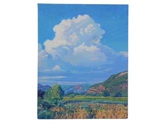 Modern Impressionist Original Landscape Oil Painting - Heavy Impasto - 28 X 22 - Unsigned