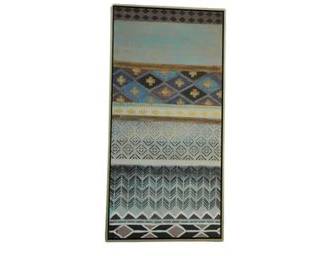 Olivia Salazar "Ren-Wil Oslo Dress" Large Southwest Modern Santa Fe Taos Painting - 60 X 30 Framed, New Mexico, Arizona