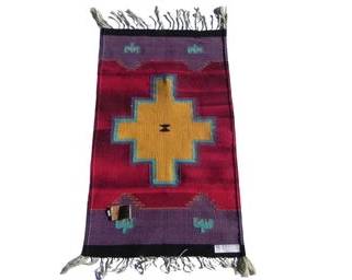 Zapoteca Indian Rug, Mexico, Zapotec, Artist Is Florintino Rios, 44 X 23, Gaucho Design Wild West Collection, mexican, mexico