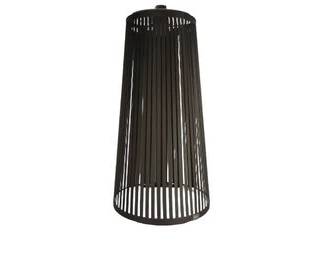 Pablo Designs, 24 Inch "Solis" Carmine Degnaello Dark Mahogany Brown Ribbon Ceiling Hanging Pendant