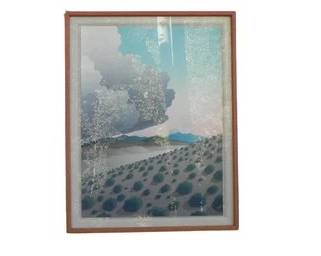 Doug West Serigraph, Crested Butte, Colorado, 2 Of 83, February 83, New Mexico Landscape
