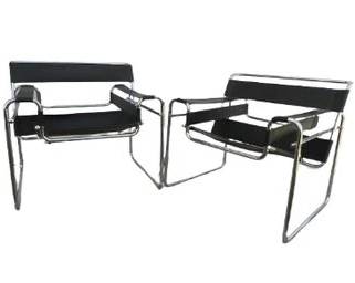 2 - Pair - Reproduction Vassily Chair, Originally By Marcel Breuer, International Style, Italian Design, mid-century Modern, Danish Modern