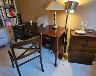 Mahogany desk and chair