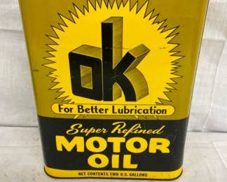 2G. OK MOTOR OIL CAN