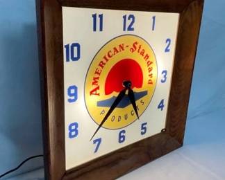 16" AMERICAN STANDARD PRODUCTS CLOCK