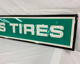 EMB. GATES TIRES SIGN