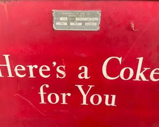 HERE'S A COKE FOR YOU DRINK BOX W/TAG 