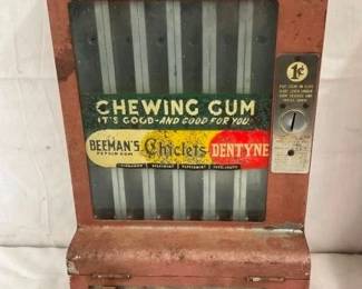 16IN. 1 CENT BEEMAN'S GUM MACHINE