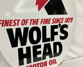 NOS DS WOLF HEAD SIGN