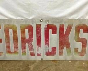 FREDRICKSON SIGN 19X66