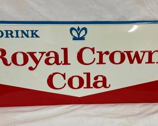 EMB. DRINK ROYAL CROWN COLA SIGN