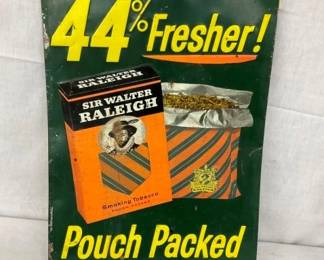 EMB. SIR WALTER TOBACCO SIGN