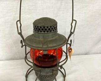 1925 AMBER RR LANTERN