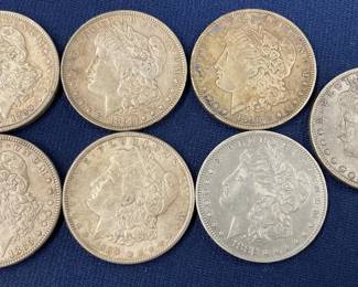 LATE 1800'S MORGAN SILVER DOLLARAS