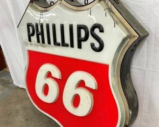 EMB. PLASTIC PHILLIPS 66 SWINGER SIGN