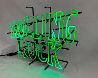 CLOSEUP VIEW NEON SIGN